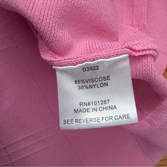 Alexia Admor Pink Knit Dress Size Large - Picture 8 of 9